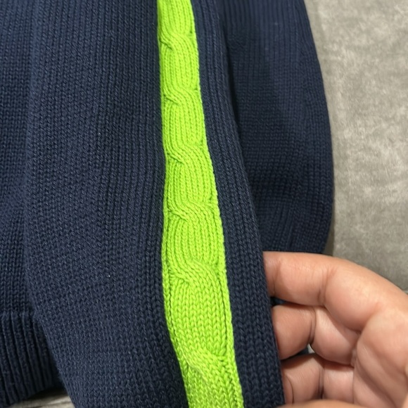 Lauren Active Ralph Lauren Cable Knit Zip Up Cardigan Sweater PM crest - Picture 6 of 8
